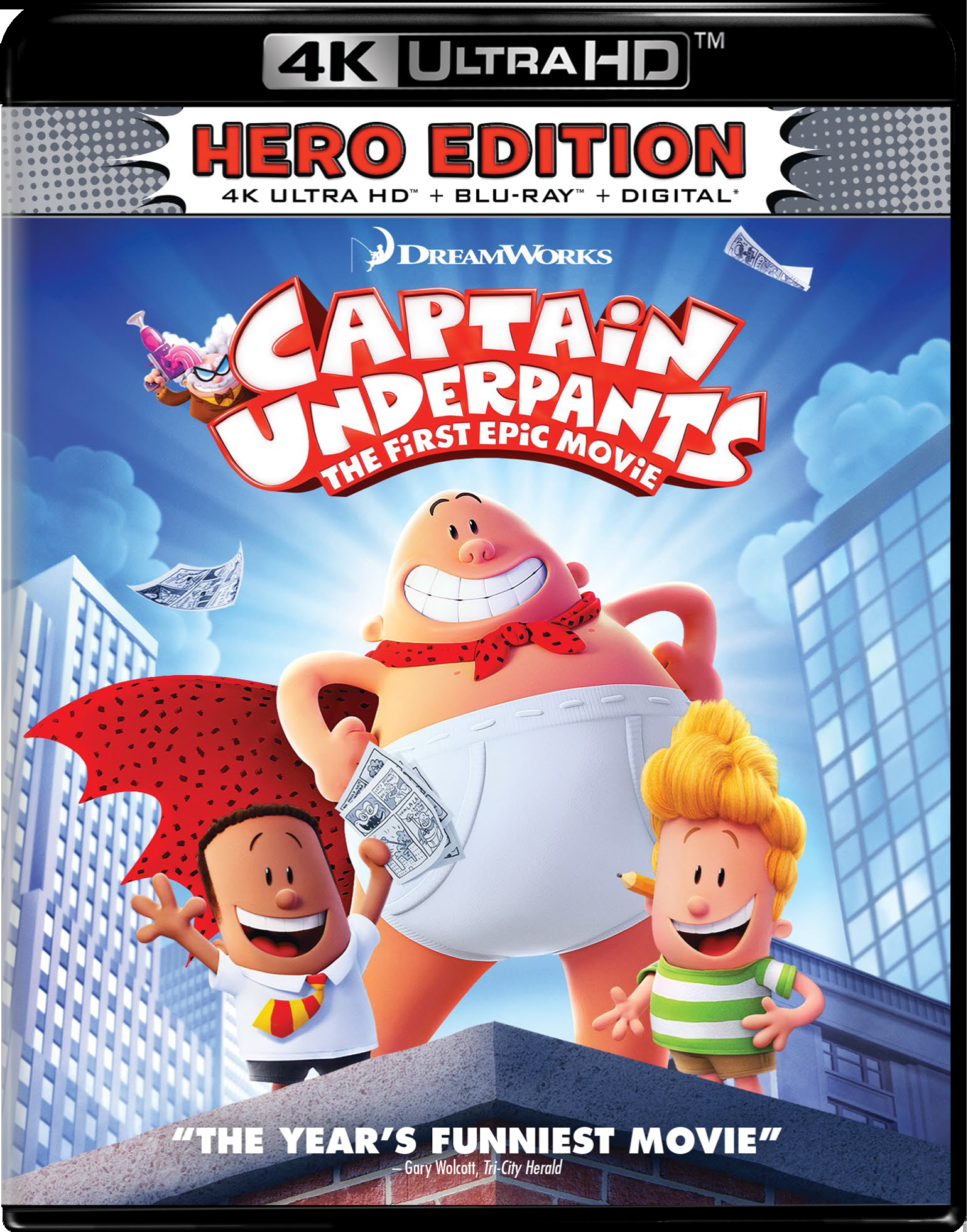 Buy Captain Underpants: The First Epic Movie 4K Ultra HD UHD - Gruv