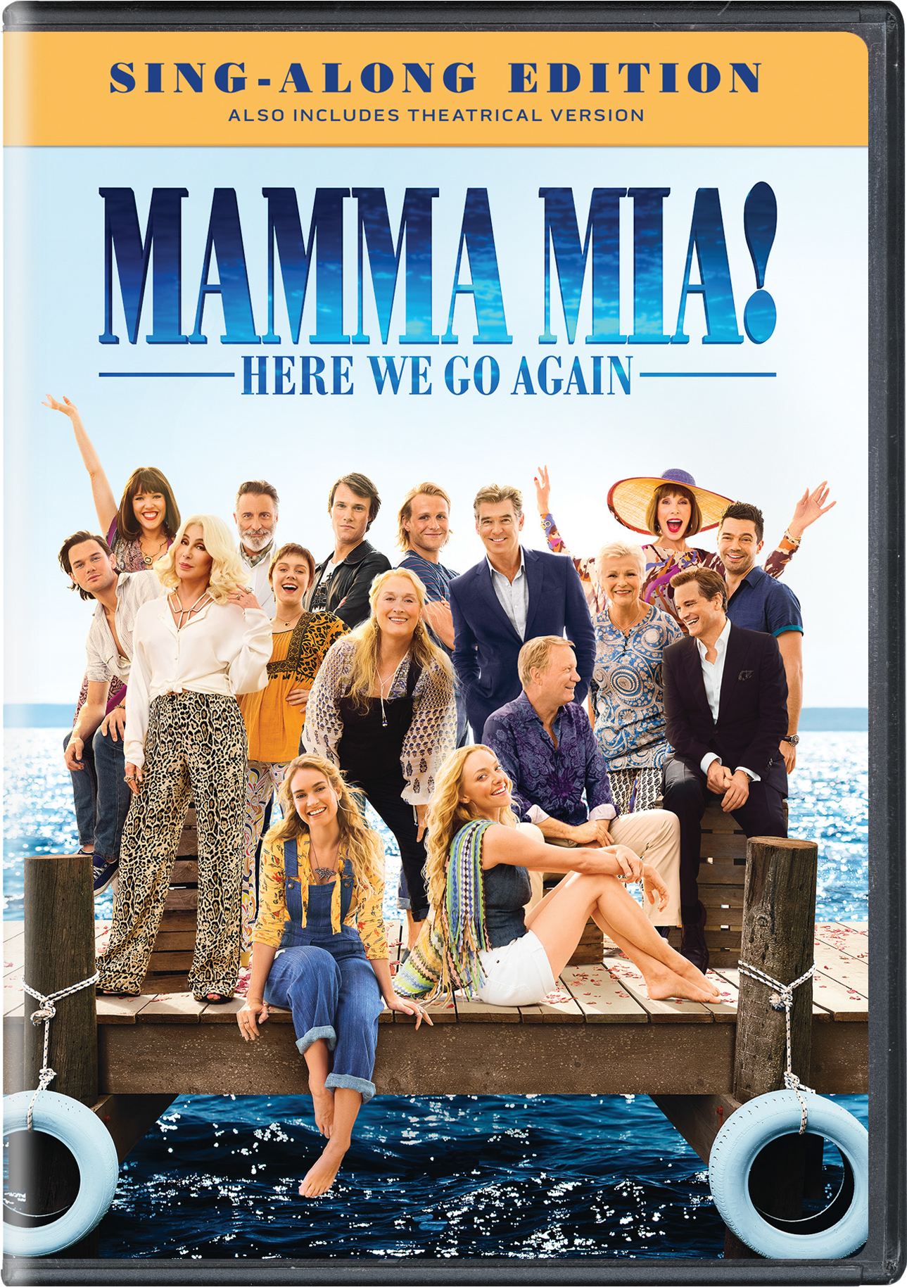 Mamma Mia! Here We Go Again (Normal (Sing-Along Edition)) - DVD [ 2018 ]  - Musical Movies On DVD - Movies On GRUV