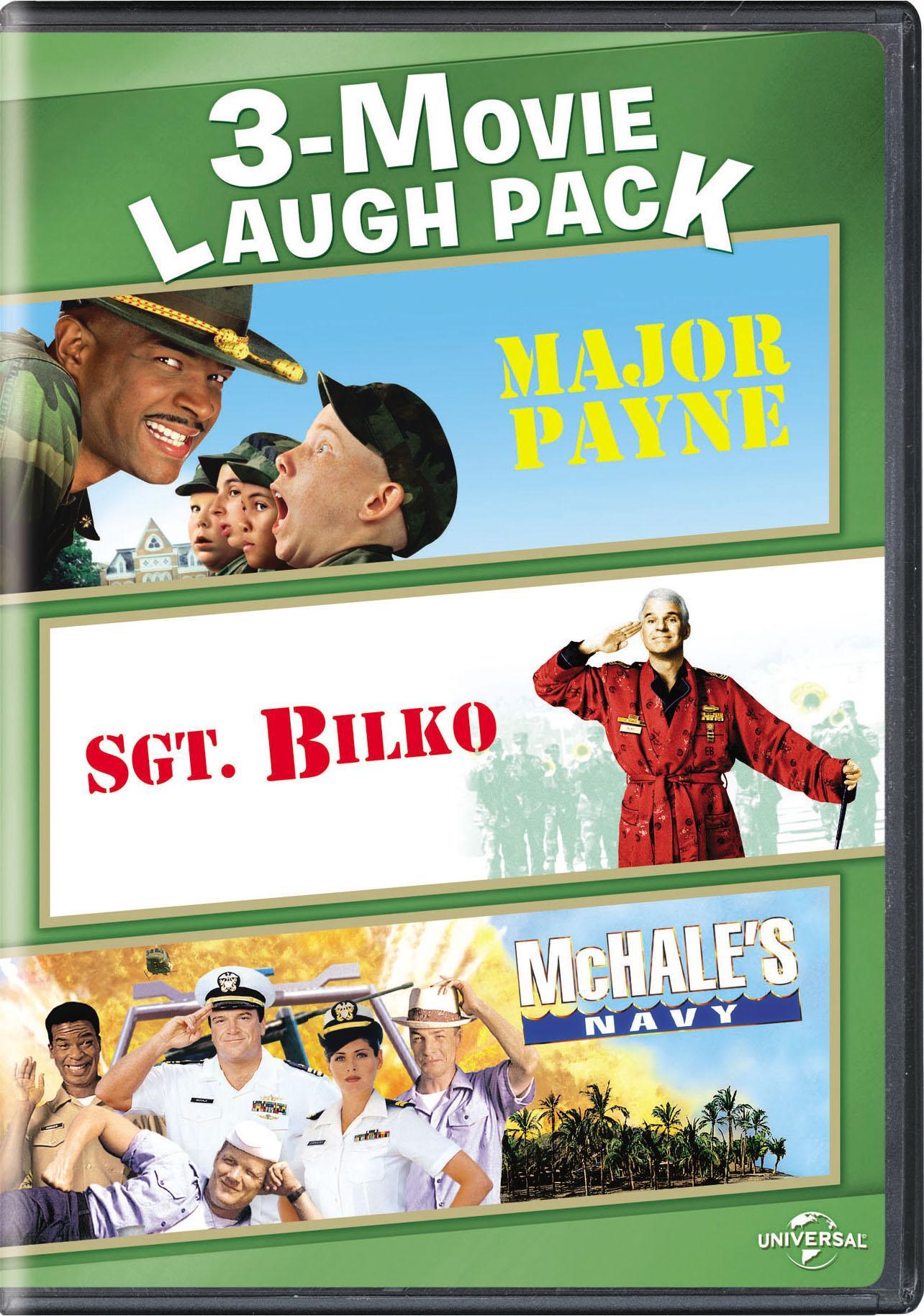 3-movie Laugh Pack - Major Payne/Sgt. Bilko/McHale's Navy (DVD Set) - DVD   - Comedy Movies On DVD - Movies On GRUV