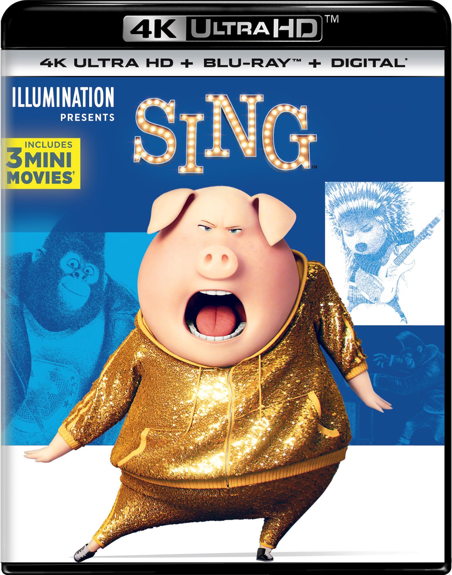 Sing (4K Ultra HD) - UHD [ 2016 ]  - Animation Movies On 4K Ultra HD Blu-ray - Movies On GRUV