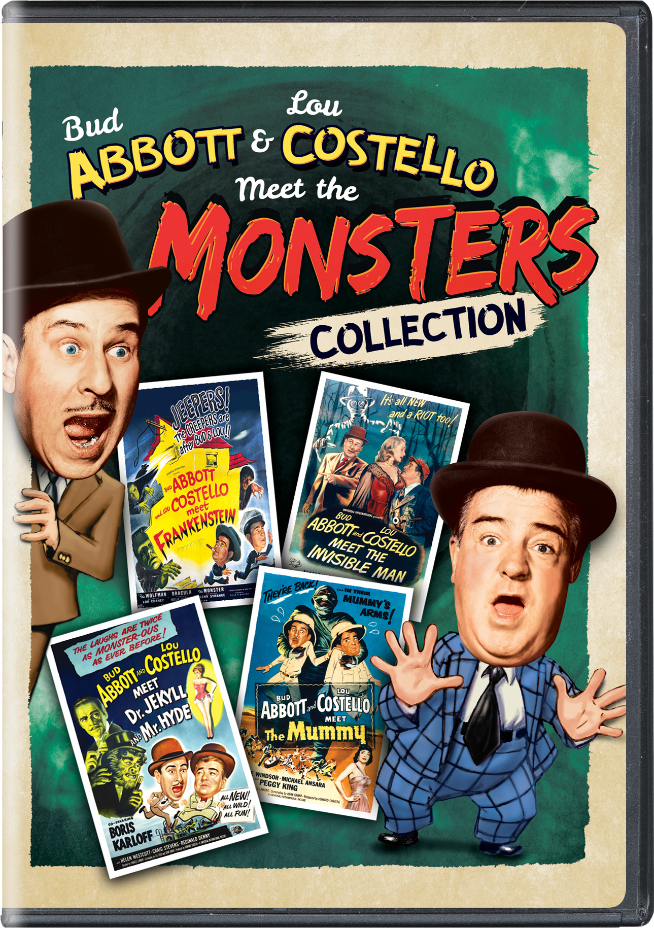 Abbott And Costello Meet The Monsters Collection (DVD New Box Art) - DVD   - Comedy Movies On DVD - Movies On GRUV