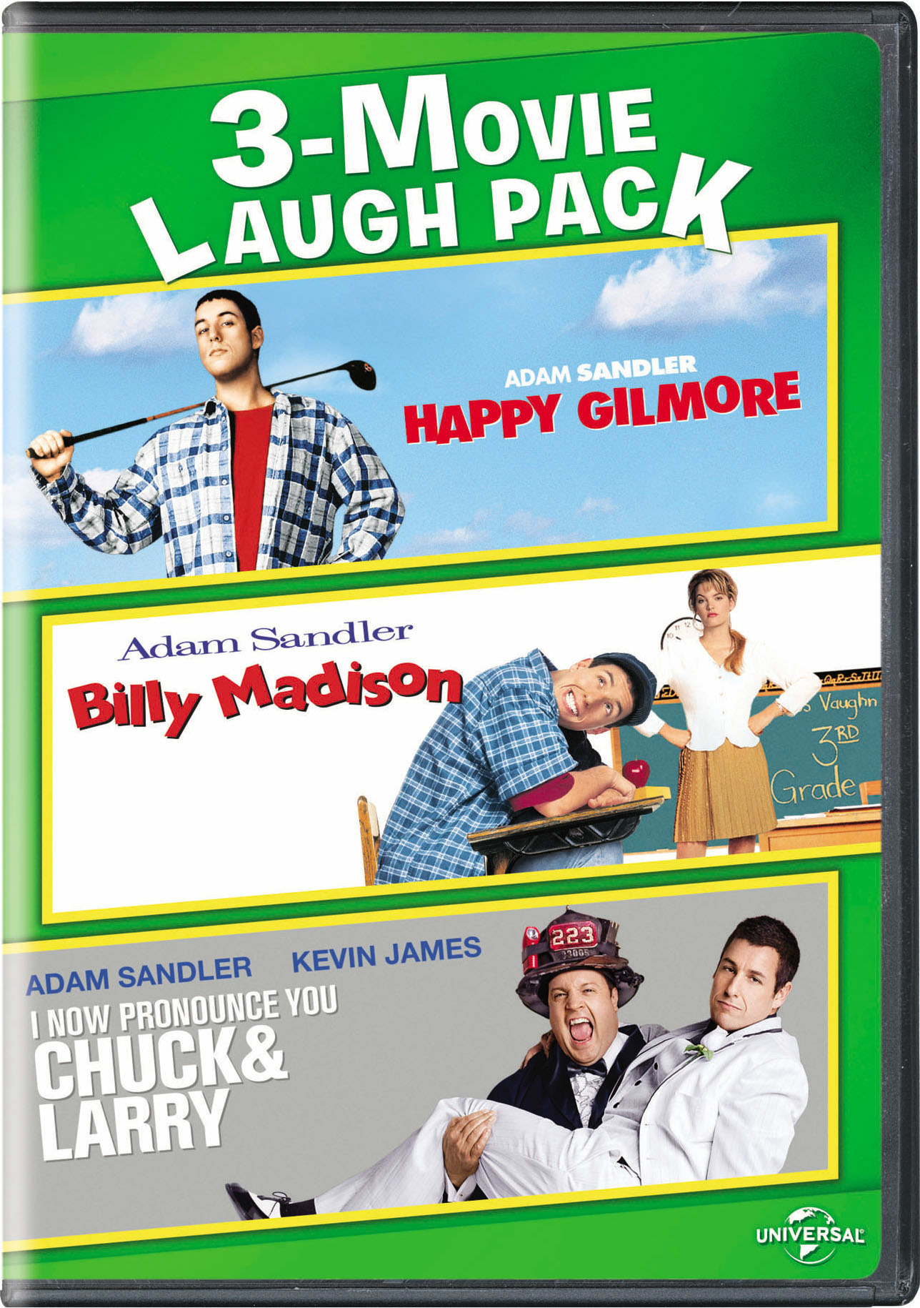 Happy Gilmore/Billy Madison/I Now Pronounce You Chuck & Larry (DVD Set) - DVD   - Comedy Movies On DVD - Movies On GRUV