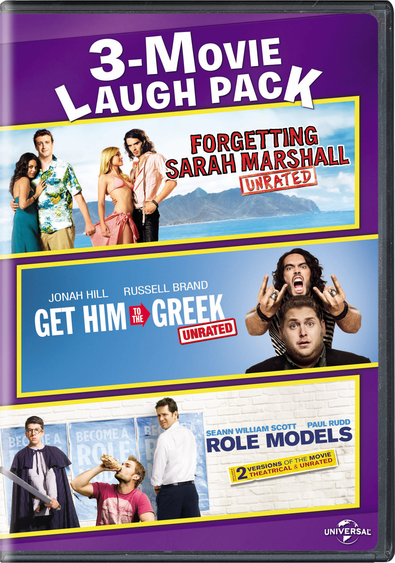 Forgetting Sarah Marshall/Get Him To The Greek/Role Models (DVD Set) - DVD [ 2010 ]  - Comedy Movies On DVD - Movies On GRUV