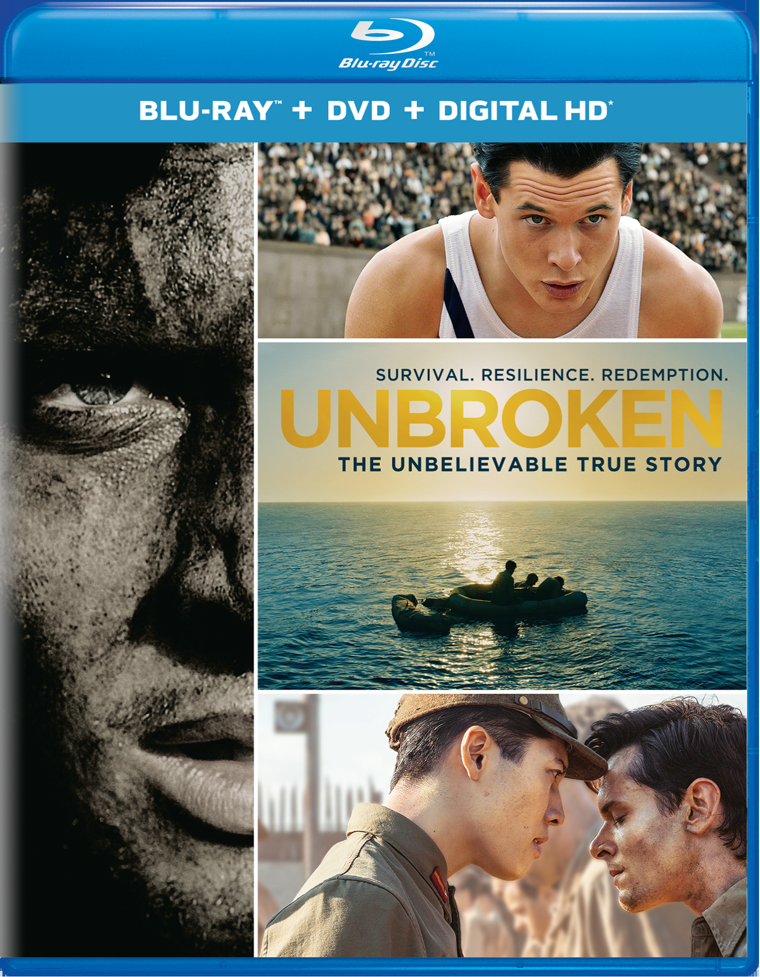 Unbroken (DVD + Digital) - Blu-ray [ 2014 ]  - War Movies On Blu-ray - Movies On GRUV