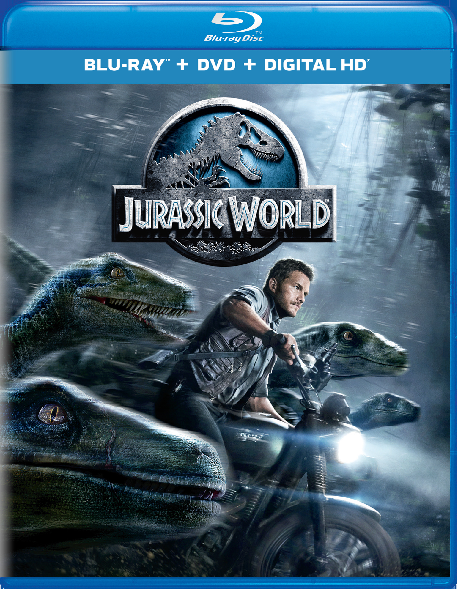 Jurassic World (DVD + Digital) - Blu-ray [ 2015 ]  - Adventure Movies On Blu-ray - Movies On GRUV