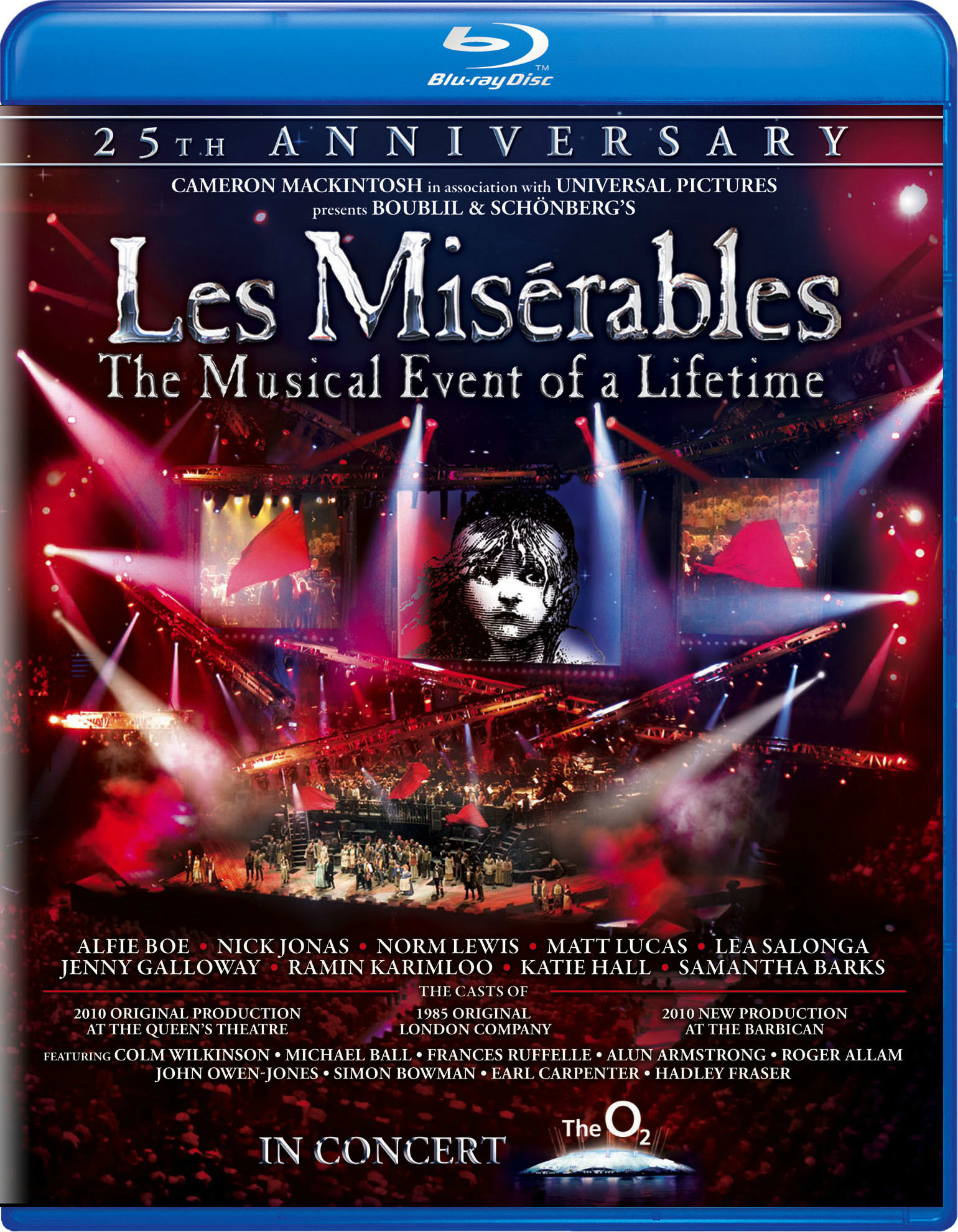 Les Misérables: In Concert - 25th Anniversary Show (25th Anniversary Edition) - Blu-ray [ 2010 ]  - Stage Musicals Music On Blu-ray