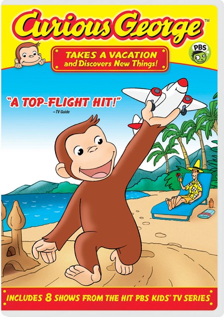 Curious George Takes a Vacation and Discovers New Things! DVD  NEW