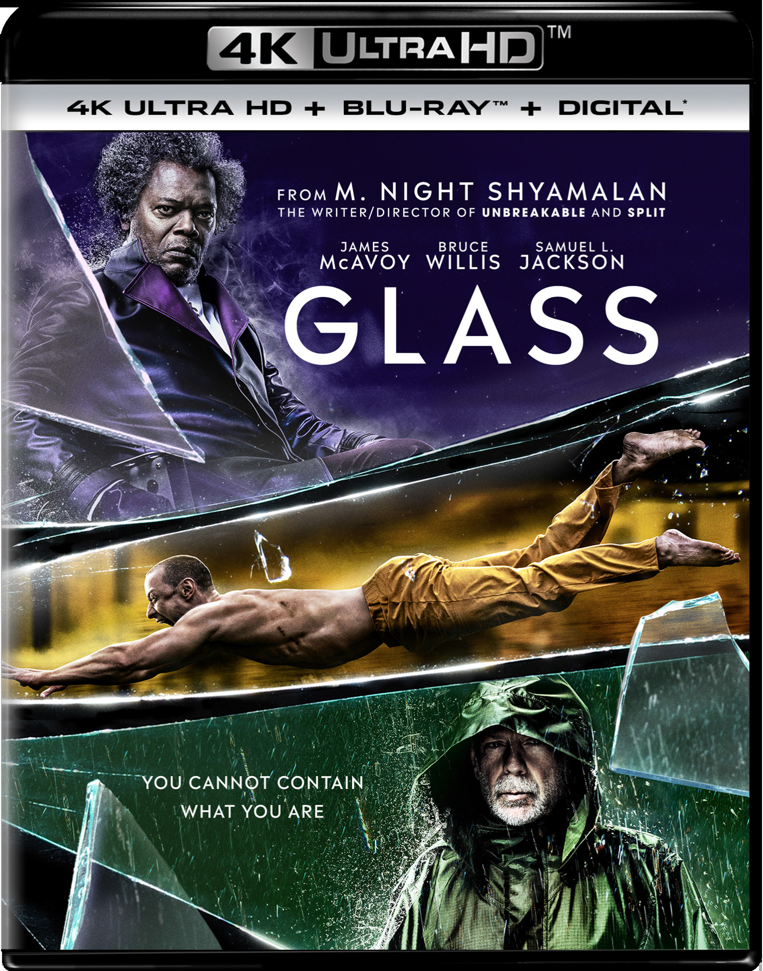 Glass (4K Ultra HD) - UHD [ 2019 ]  - Thriller Movies On 4K Ultra HD Blu-ray - Movies On GRUV