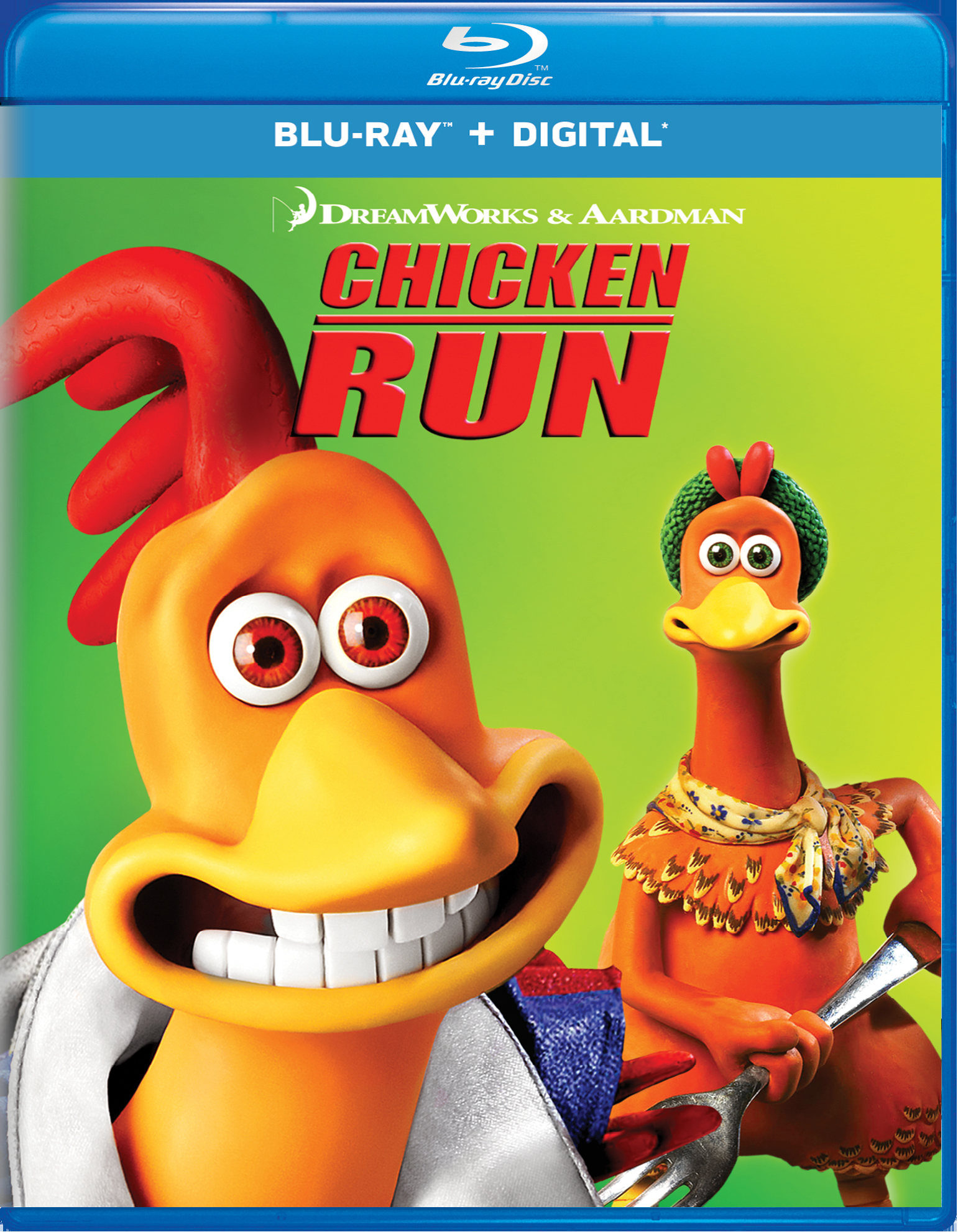 Chicken Run (Blu-ray + Digital HD) - Blu-ray [ 2000 ]  - Children Movies On Blu-ray - Movies On GRUV