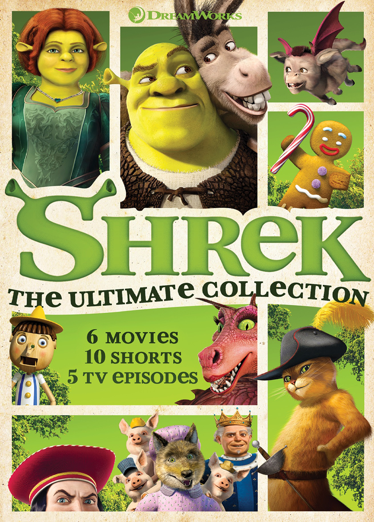 Shrek: The Ultimate Collection (DVD Set) - DVD [ 2010 ]  - Children Movies On DVD - Movies On GRUV