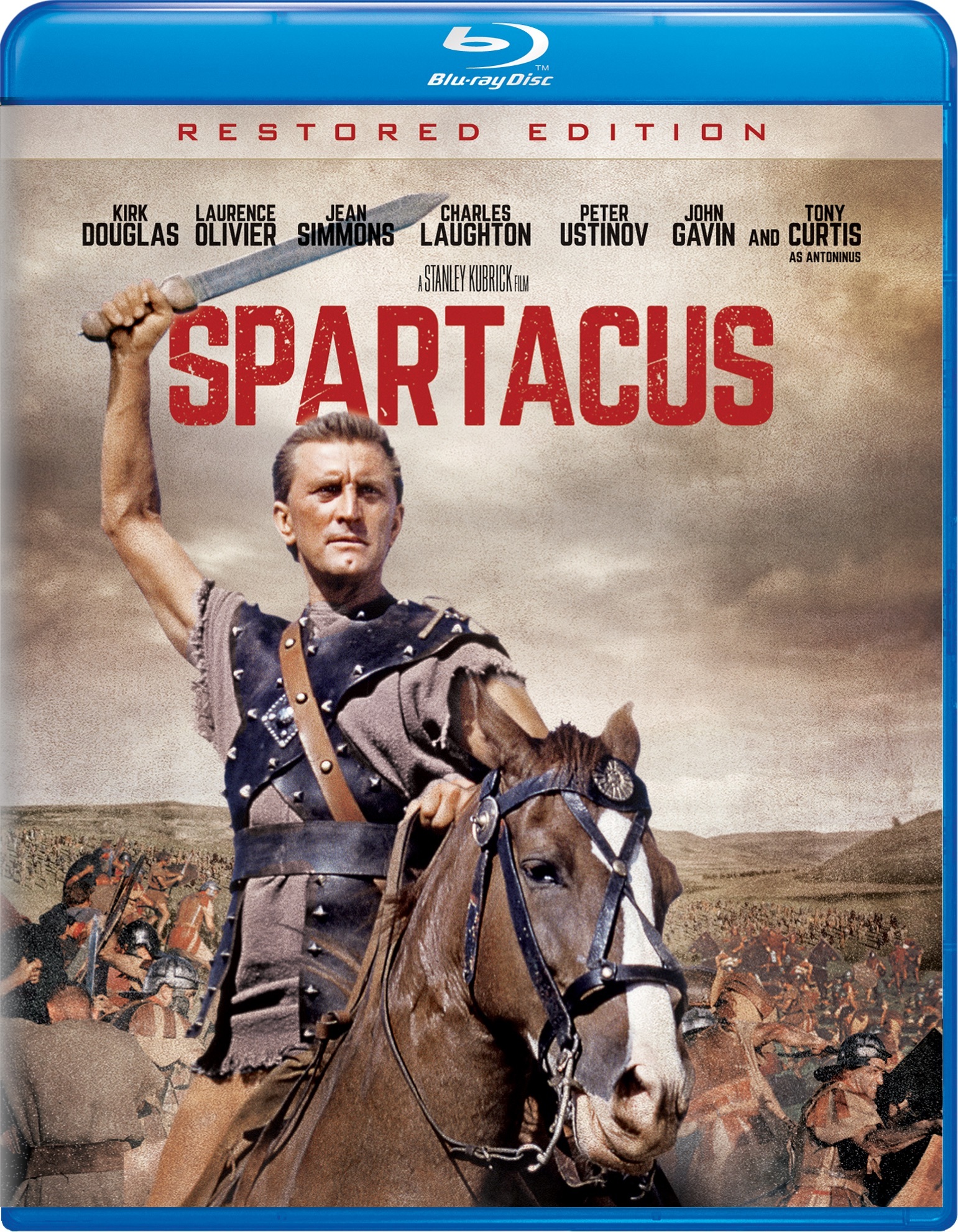 Spartacus (Restored) - Blu-ray [ 1960 ]  - Modern Classic Movies On Blu-ray - Movies On GRUV