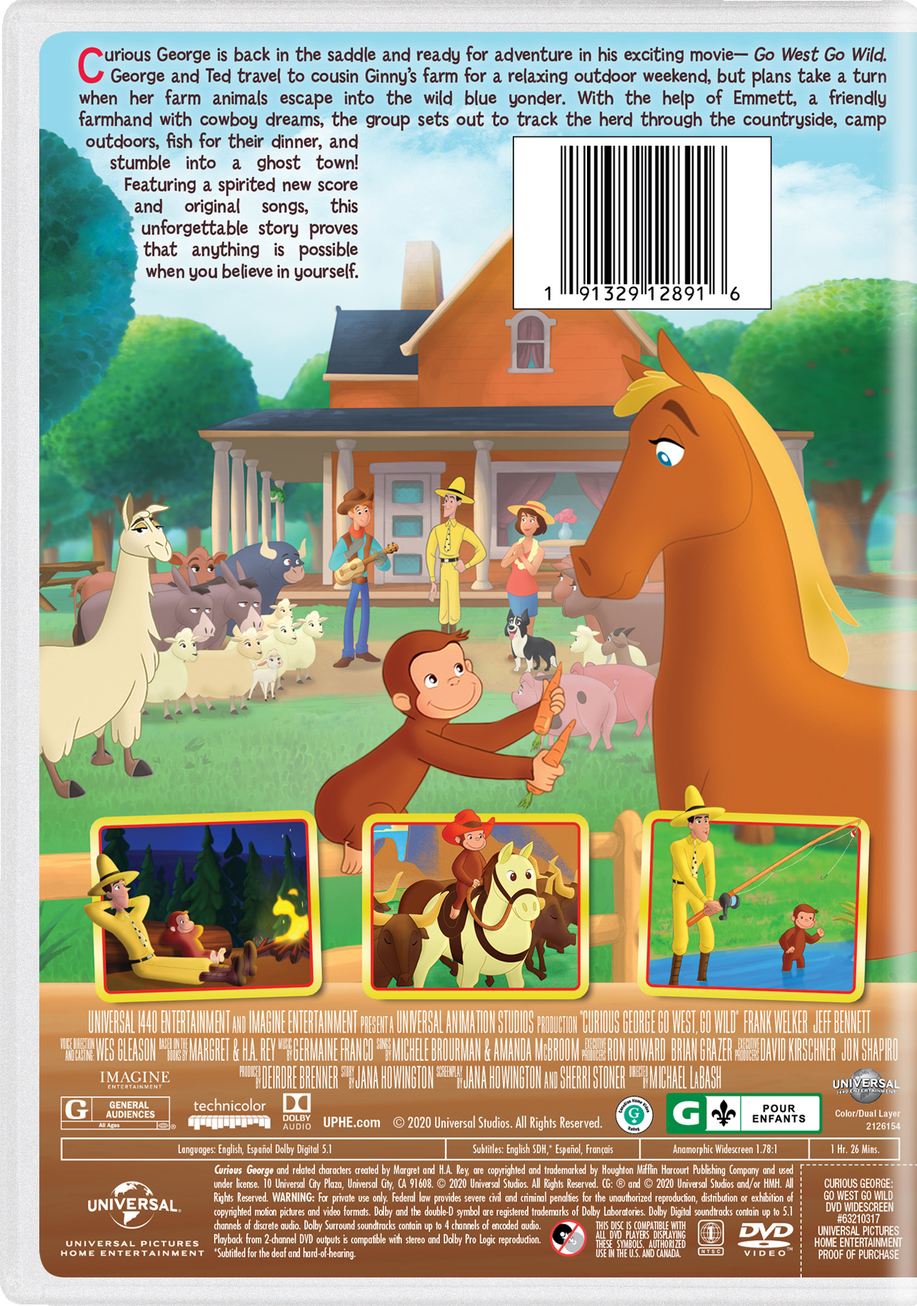 Curious George: Go West Go Wild DVD CLICKII com