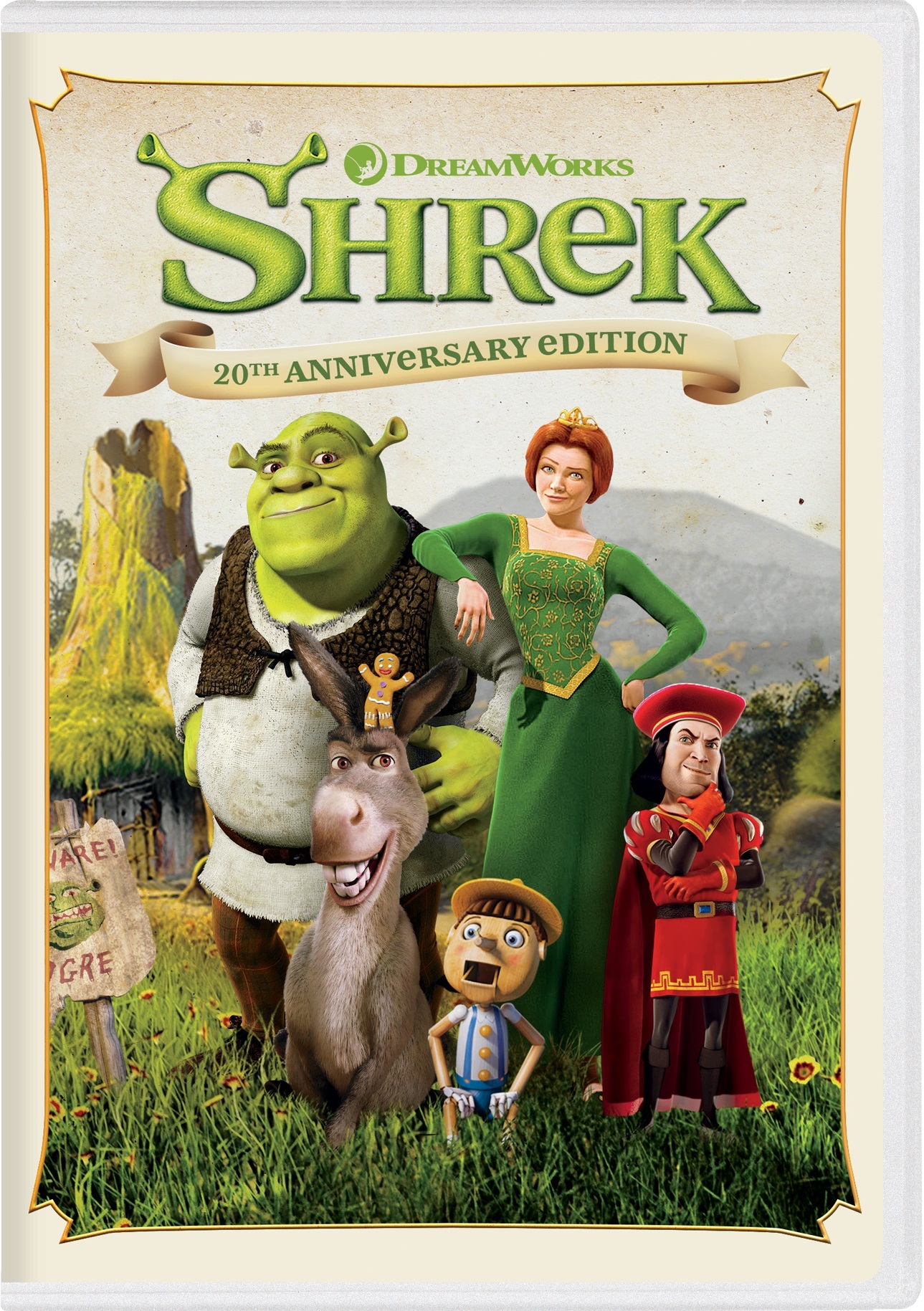 Shrek (20th Anniversary Edition) - DVD [ 2001 ]  - Children Movies On DVD - Movies On GRUV