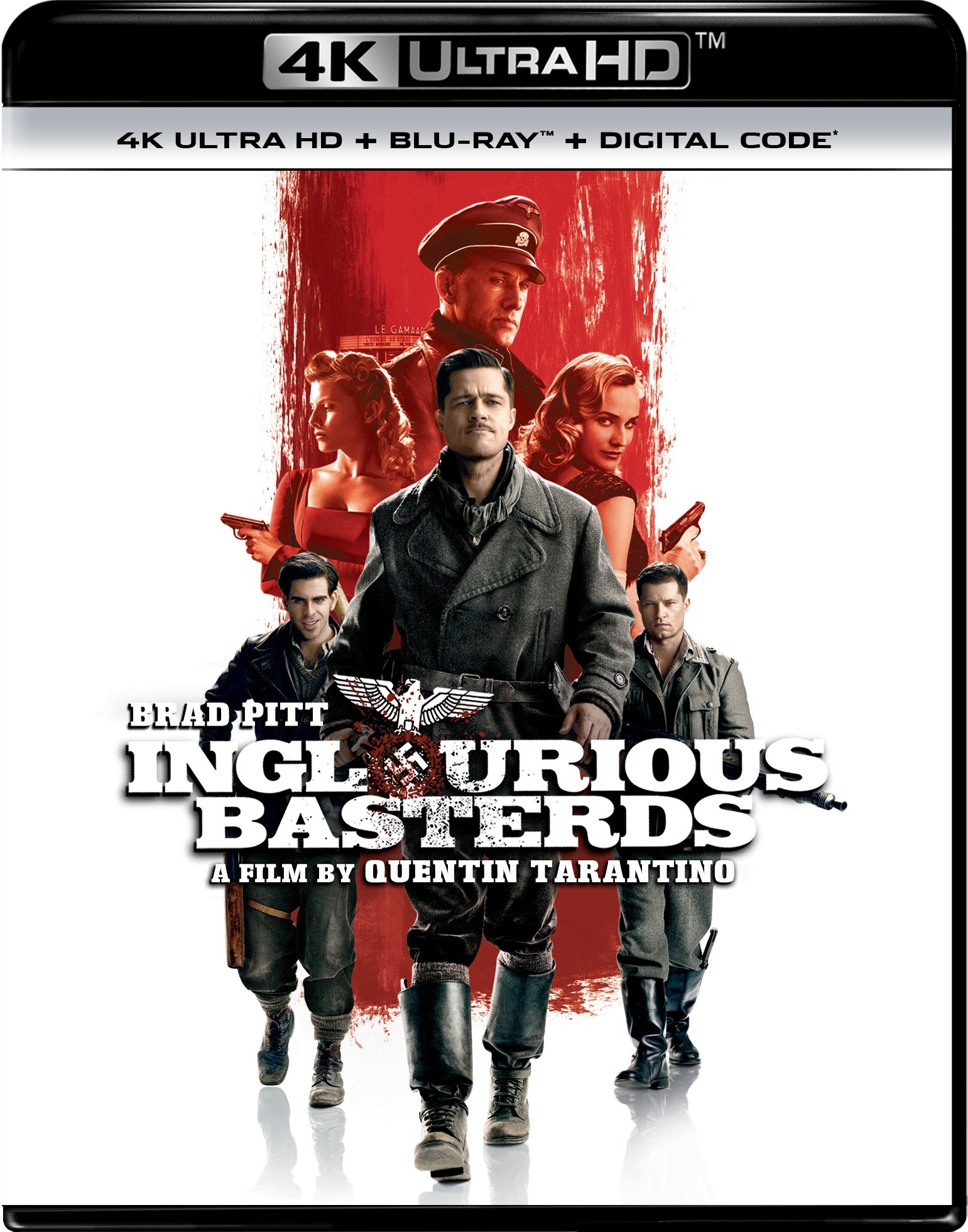 Inglourious Basterds (4K Ultra HD + Blu-ray) - UHD [ 2009 ]  - War Movies On 4K Ultra HD Blu-ray - Movies On GRUV