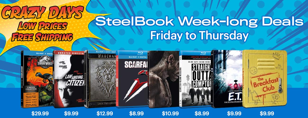 Crazy Days - SteelBook Week-long Deals