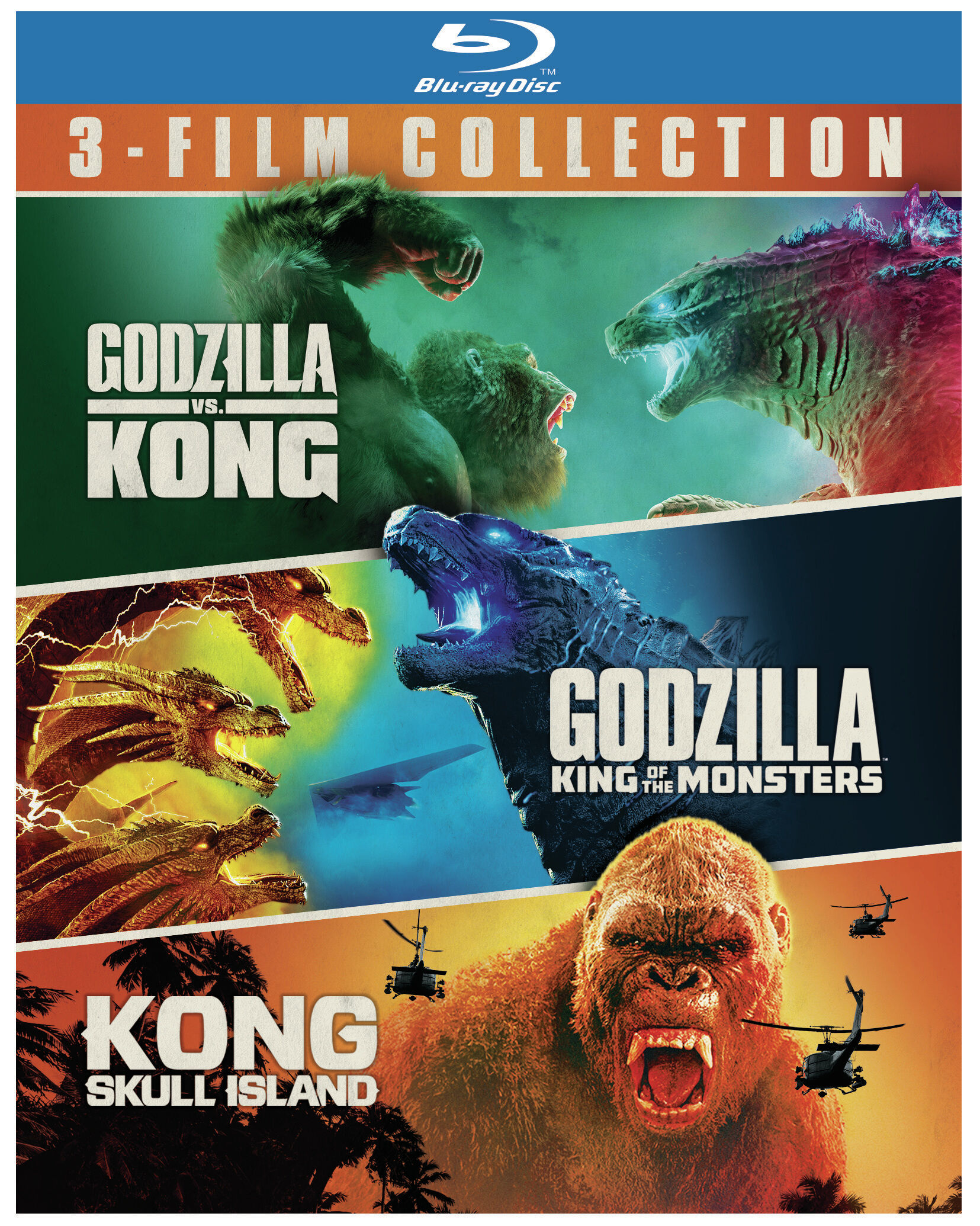 Godzilla/Godzilla: King Of The Monsters/Kong: Skull Island (Box Set) - Blu-ray [ 2017 ]  - Sci Fi Movies On Blu-ray - Movies On GRUV