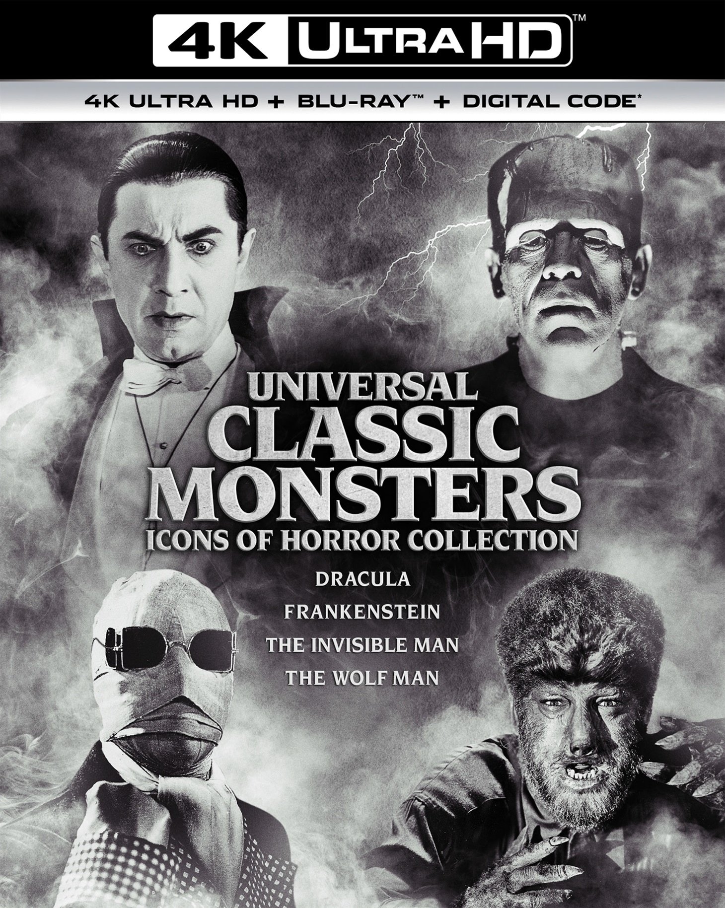 Universal Classic Monsters: Icons Of Horror Collection (4K Ultra HD + Blu-ray + Digital Copy) - UHD [ 1941 ]  - Horror Movies On 4K Ultra HD Blu-ray -