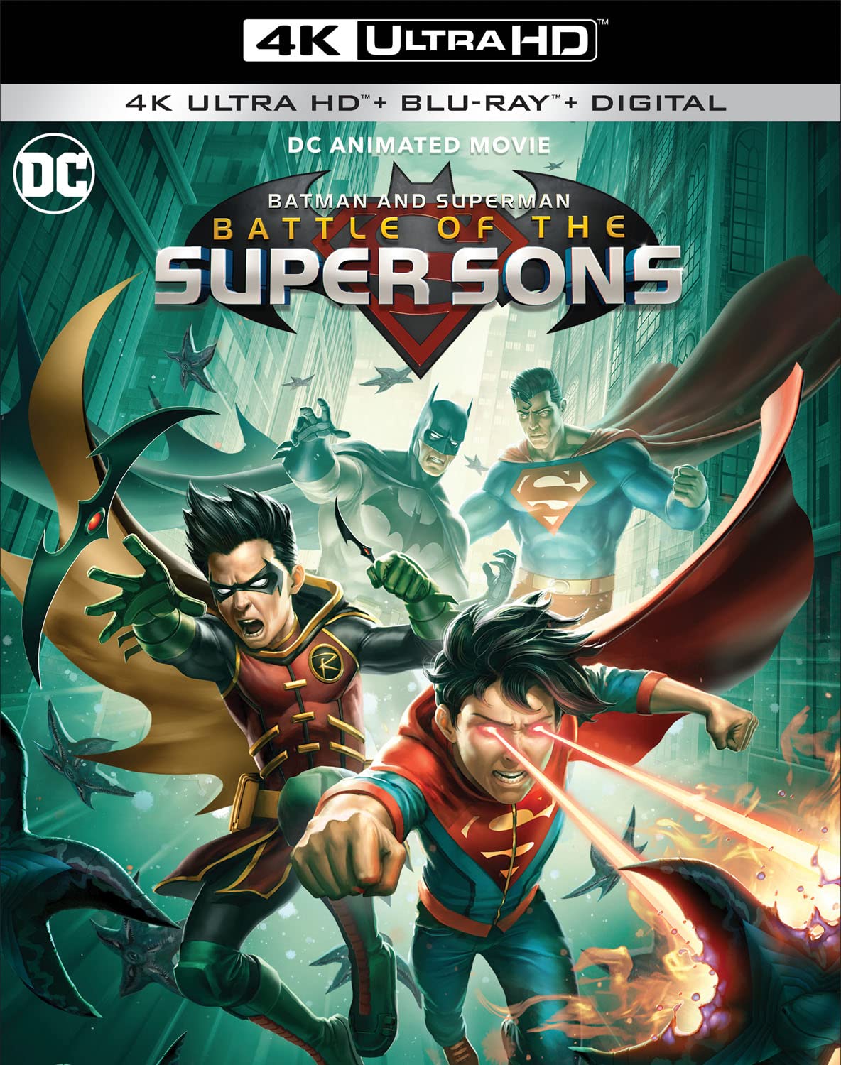 Batman And Superman: Battle Of The Super Sons (4K Ultra HD + Blu-ray) - UHD [ 2022 ]  - Sci Fi Movies On 4K Ultra HD Blu-ray - Movies On GRUV