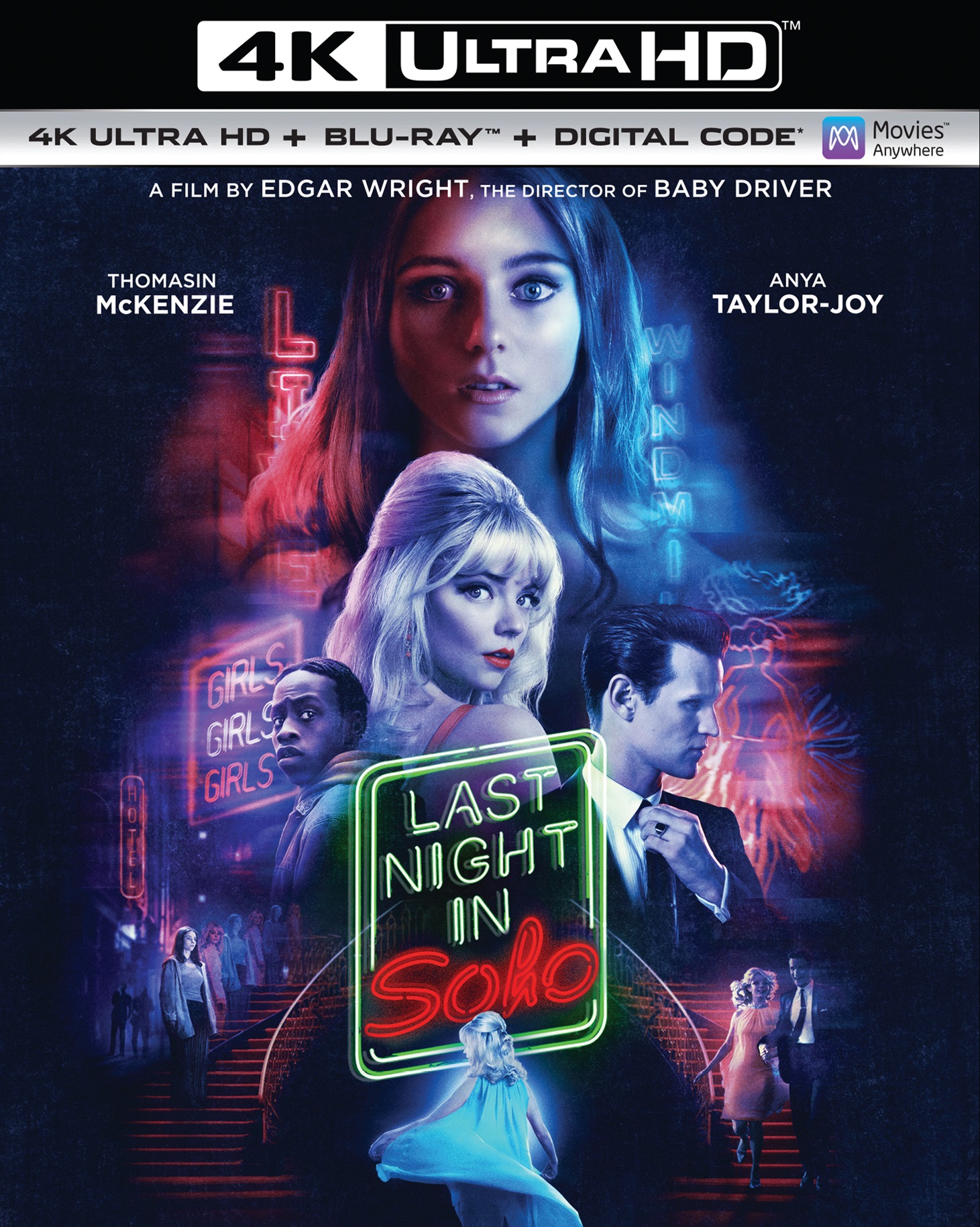 Last Night In Soho (4K Ultra HD + Blu-ray) - UHD [ 2021 ]  - Horror Movies On 4K Ultra HD Blu-ray - Movies On GRUV
