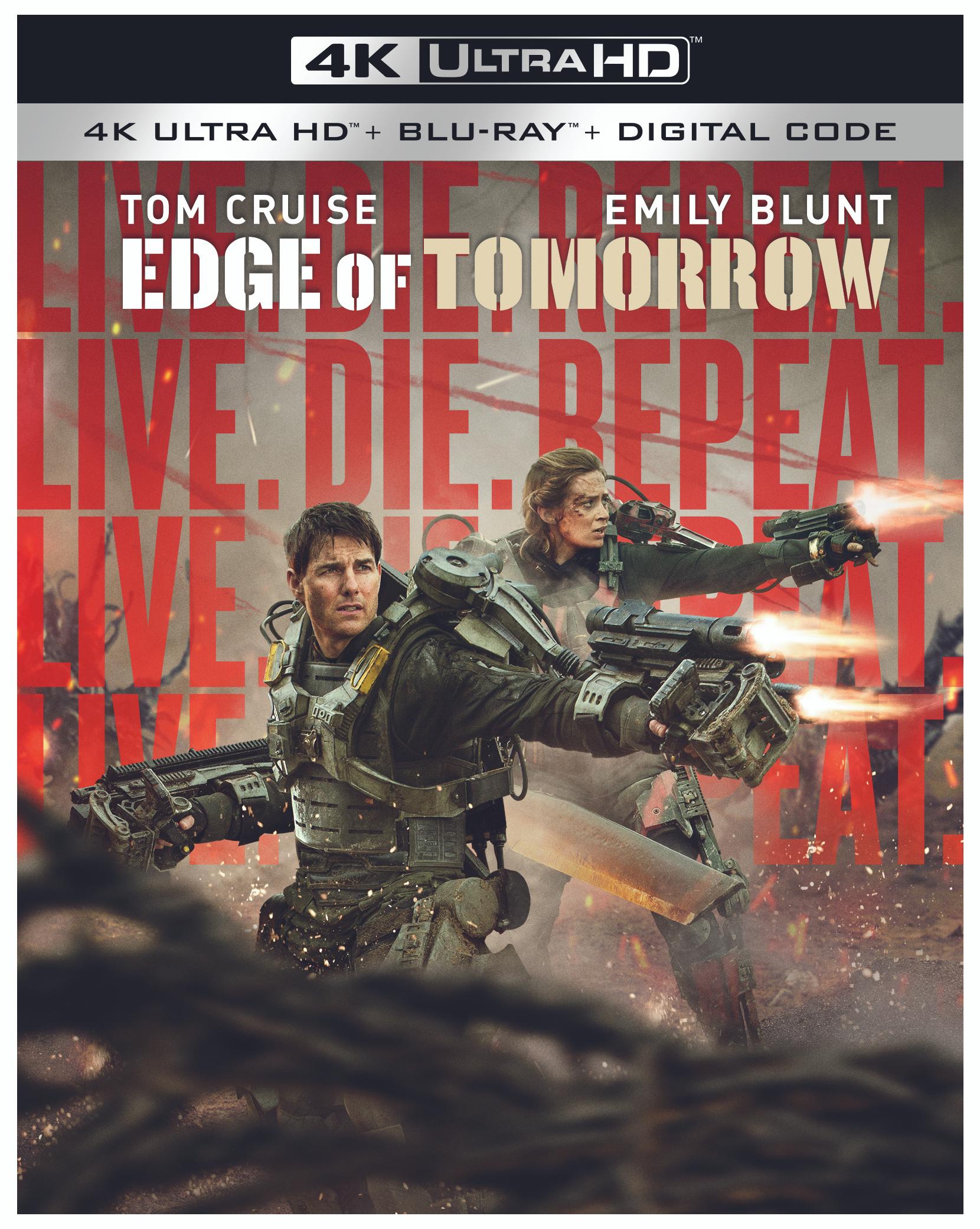 Edge Of Tomorrow (4K Ultra HD + Blu-ray + Digital Download) - UHD [ 2014 ]  - Sci Fi Movies On 4K Ultra HD Blu-ray - Movies On GRUV