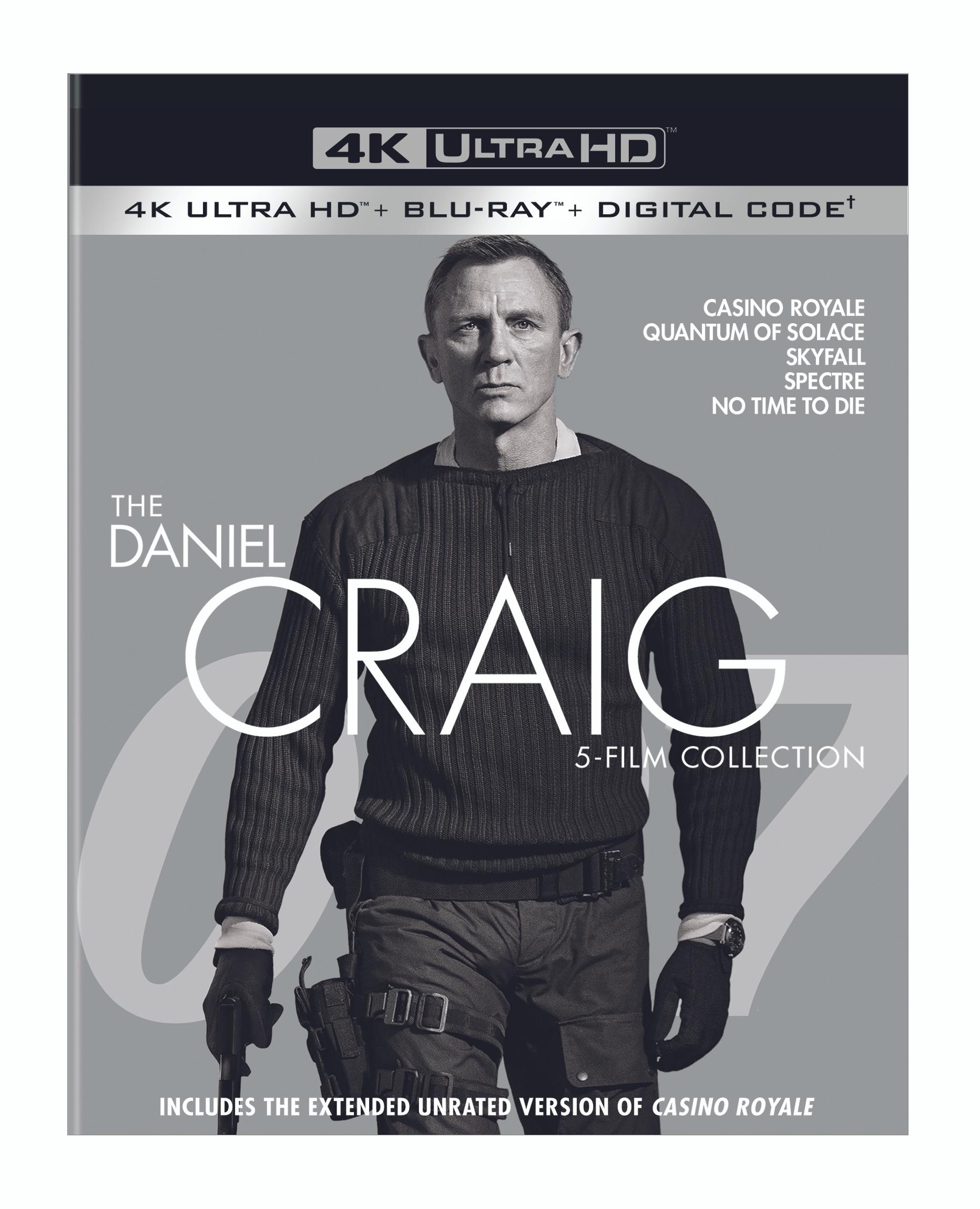 James Bond: The Daniel Craig 5-Film Collection (4K Ultra HD + Blu-ray) - UHD   - Action Movies On 4K Ultra HD Blu-ray - Movies On GRUV