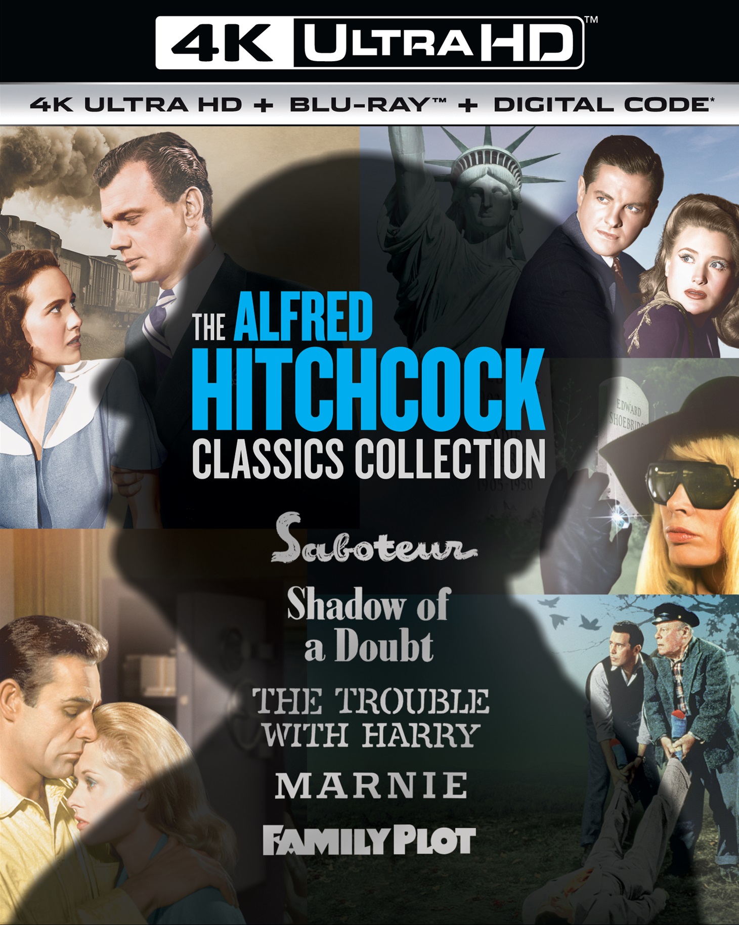 The Alfred Hitchcock Classics Collection (4K Ultra HD + Blu-ray (Boxset)) - UHD [ 1976 ]  - Classic Movies On Blu-ray - Movies On GRUV
