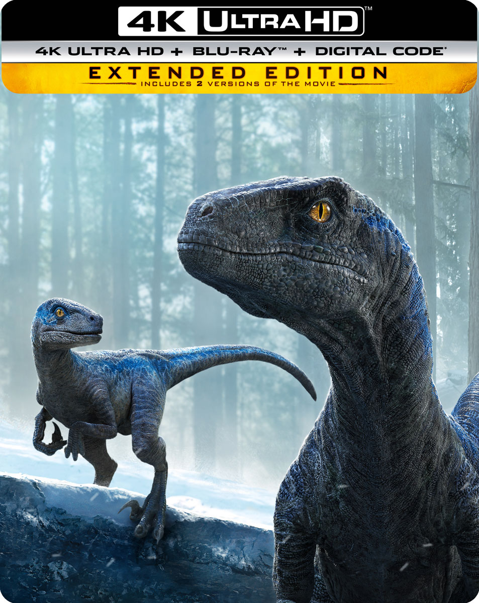 Jurassic World: Dominion Limited Edition SteelBook (Blu-ray + Digital) - UHD [ 2022 ]  - Action Movies On 4K Ultra HD Blu-ray - Movies On GRUV