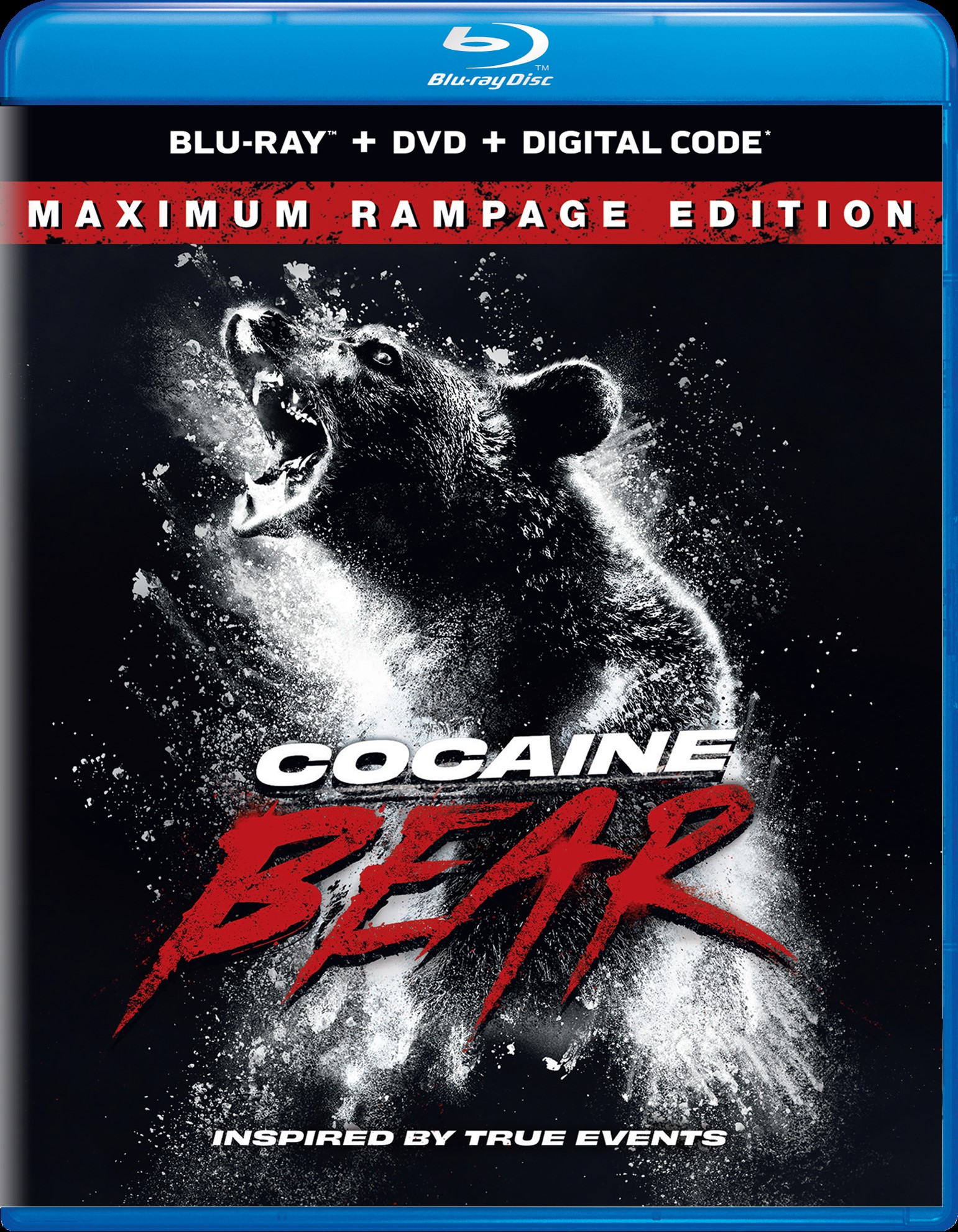 Cocaine Bear (with DVD) - Blu-ray [ 2023 ]  - Thriller Movies On Blu-ray - Movies On GRUV