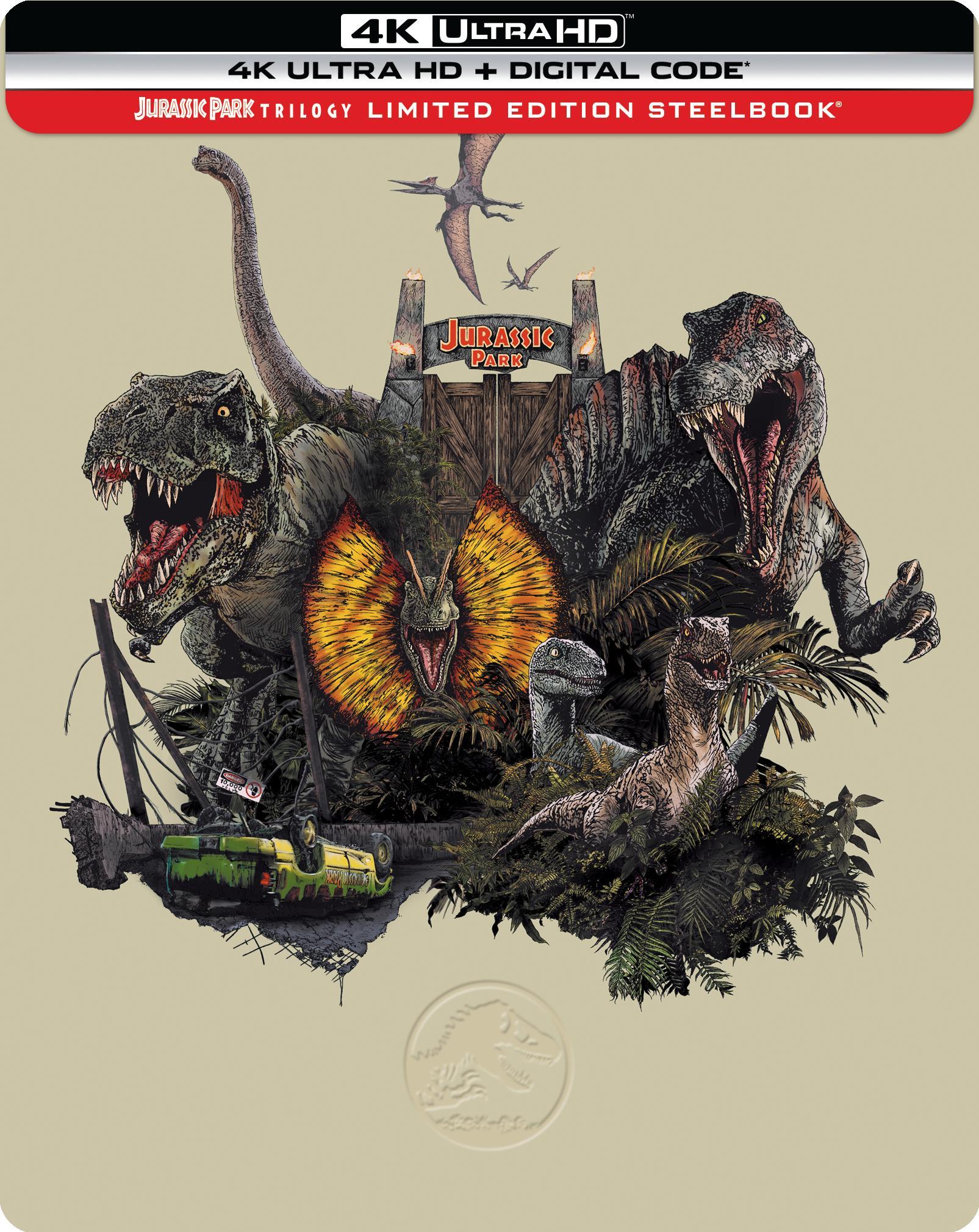 Jurassic Park Trilogy (4K Ultra HD Steelbook + Digital) [UHD]