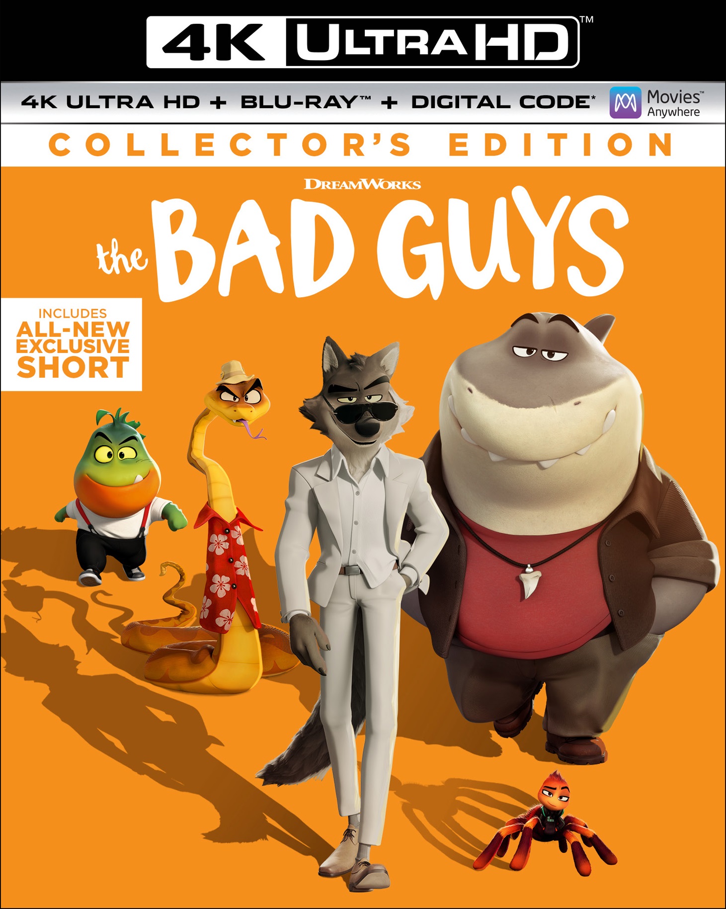 The Bad Guys (4K Ultra HD + Blu-ray) - UHD [ 2022 ]  - Animation Movies On 4K Ultra HD Blu-ray - Movies On GRUV