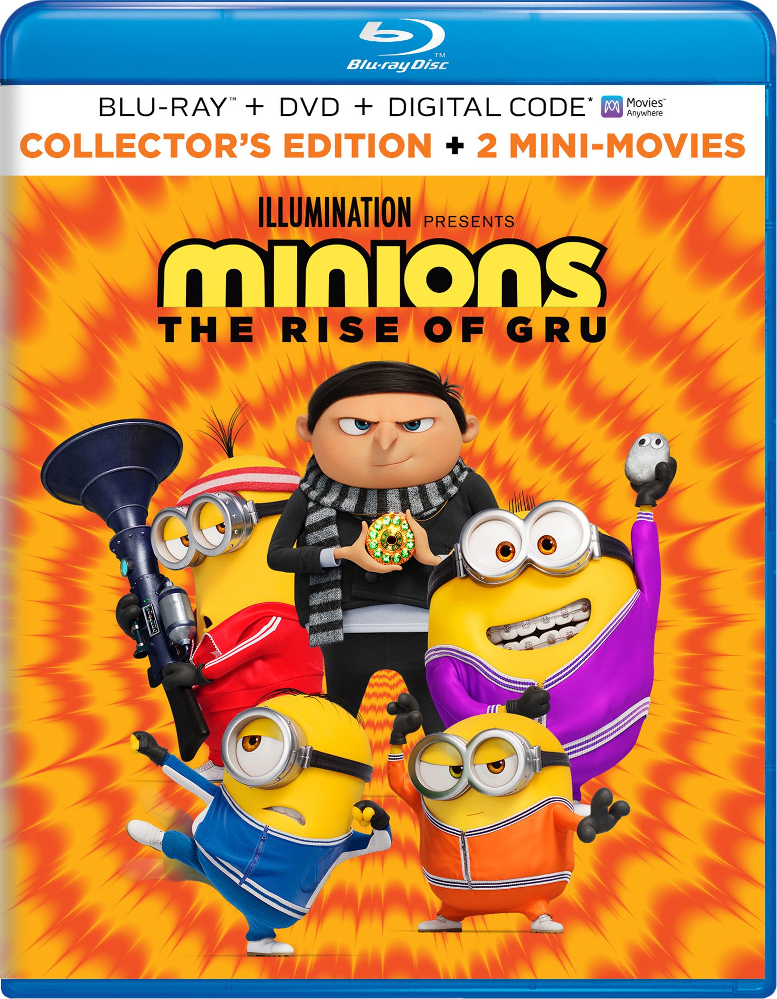 Minions: The Rise Of Gru (Blu-ray + DVD + Digital Copy) - Blu-ray [ 2022 ]  - Animation Movies On Blu-ray - Movies On GRUV