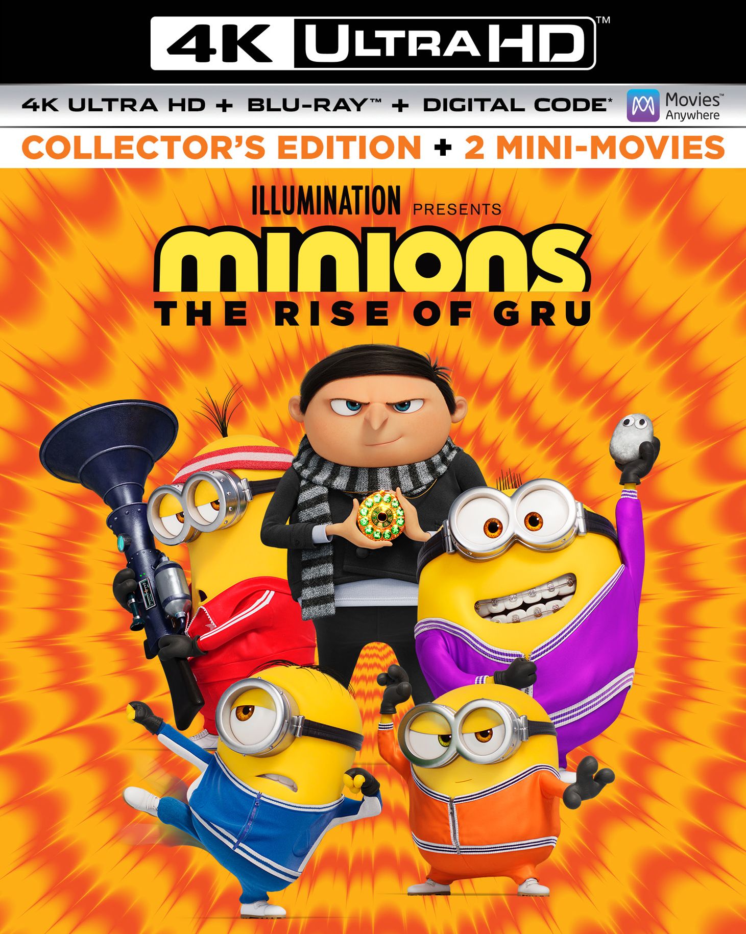 Minions: The Rise Of Gru (4K Ultra HD + Blu-ray) - UHD [ 2022 ]  - Animation Movies On 4K Ultra HD Blu-ray - Movies On GRUV