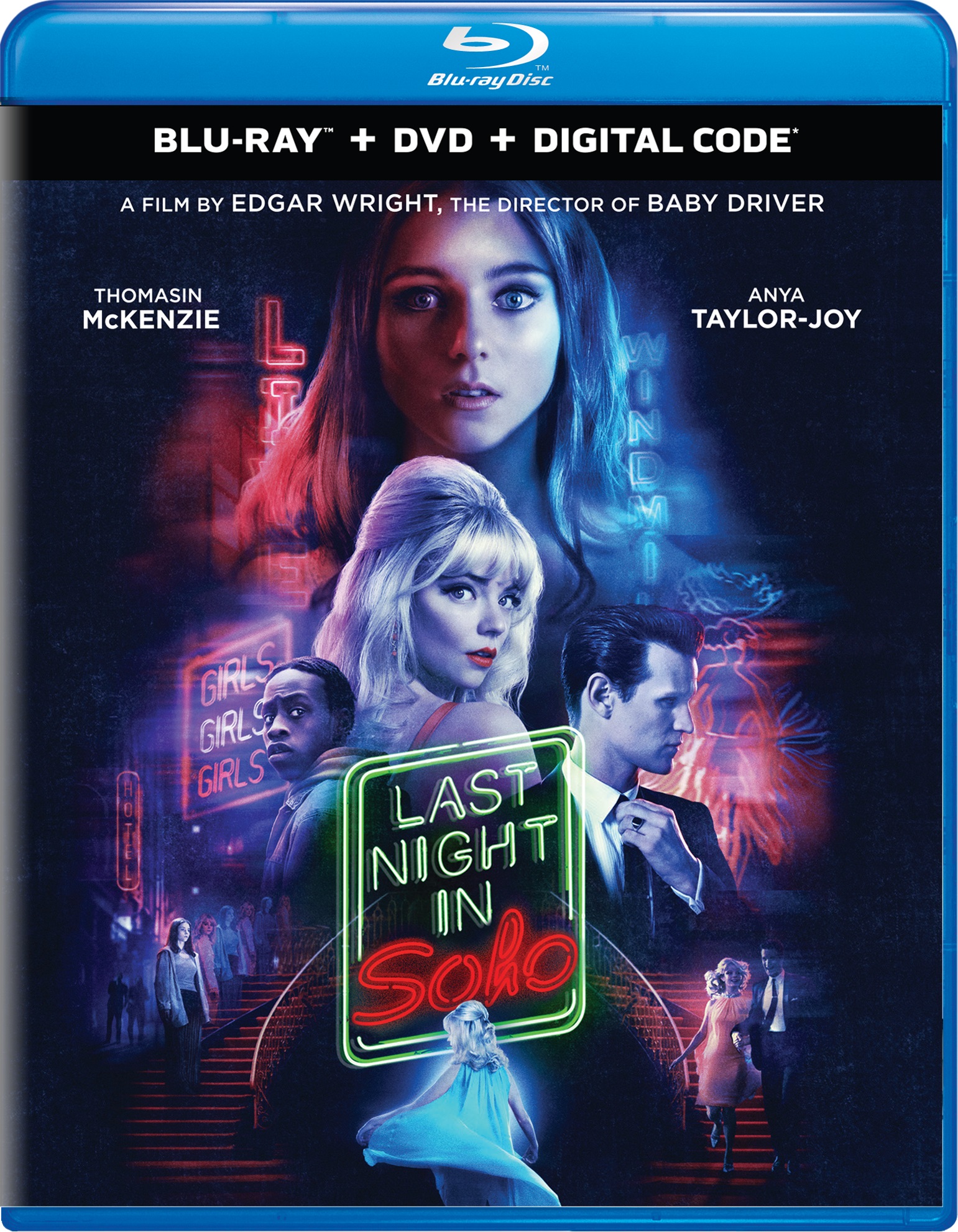 Last Night In Soho (with DVD) - Blu-ray [ 2021 ]  - Horror Movies On Blu-ray - Movies On GRUV