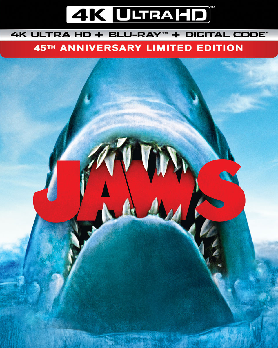 Jaws (45th Anniversary 4K Ultra HD + Digital) - UHD [ 1975 ]  - Thriller Movies On Blu-ray - Movies On GRUV