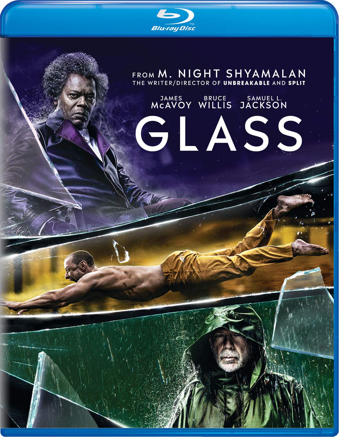 Glass (Blu-ray New Box Art) - Blu-ray [ 2019 ]  - Thriller Movies On Blu-ray - Movies On GRUV