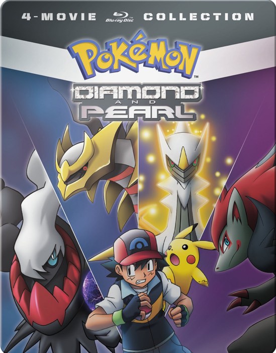 Pokémon: Diamond And Pearl - The Movie Collection 10-13 (Box Set (Steelbook)) - Blu-ray [ 2010 ]  - Anime Movies On Blu-ray - Movies On GRUV