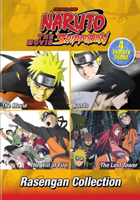 Naruto The Movie: 1-4 (Box Set) - DVD [ 2017 ]  - Anime Movies On DVD - Movies On GRUV