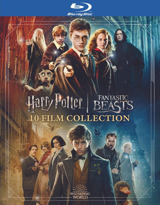 Harry Potter/Fantastic Beasts - 10-film Collection (Box Set) - Blu-ray [ 2018 ]  - Adventure Movies On Blu-ray - Movies On GRUV