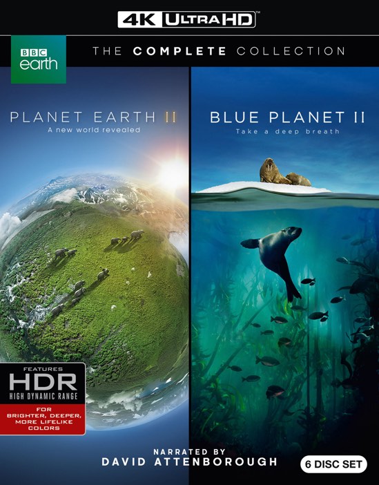 Planet Earth II/Blue Planet II (4K Ultra HD + Blu-ray) - UHD [ 2017 ]  - Nature Movies On 4K Ultra HD Blu-ray - Movies On GRUV