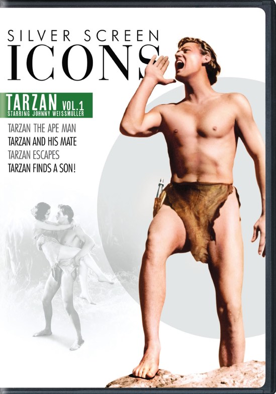 Silver Screen Icons - Johnny Weissmuller As Tarzan (DVD New Box Art) - DVD [ 2011 ]  - Classic Movies On DVD - Movies On GRUV